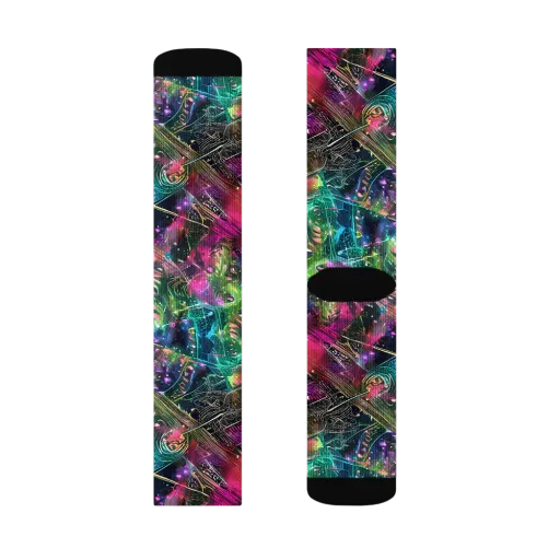 Digital Bloom on a Socks