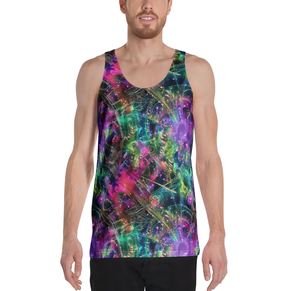 Digital Bloom on Men's Tank Top — Front