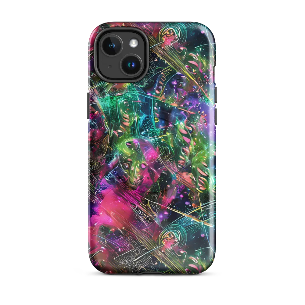 Digital Bloom on MagSafe Tough Case for iPhone® — Front