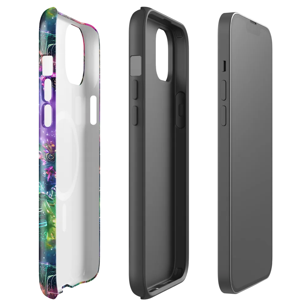 Digital Bloom on MagSafe Tough Case for iPhone® — Front