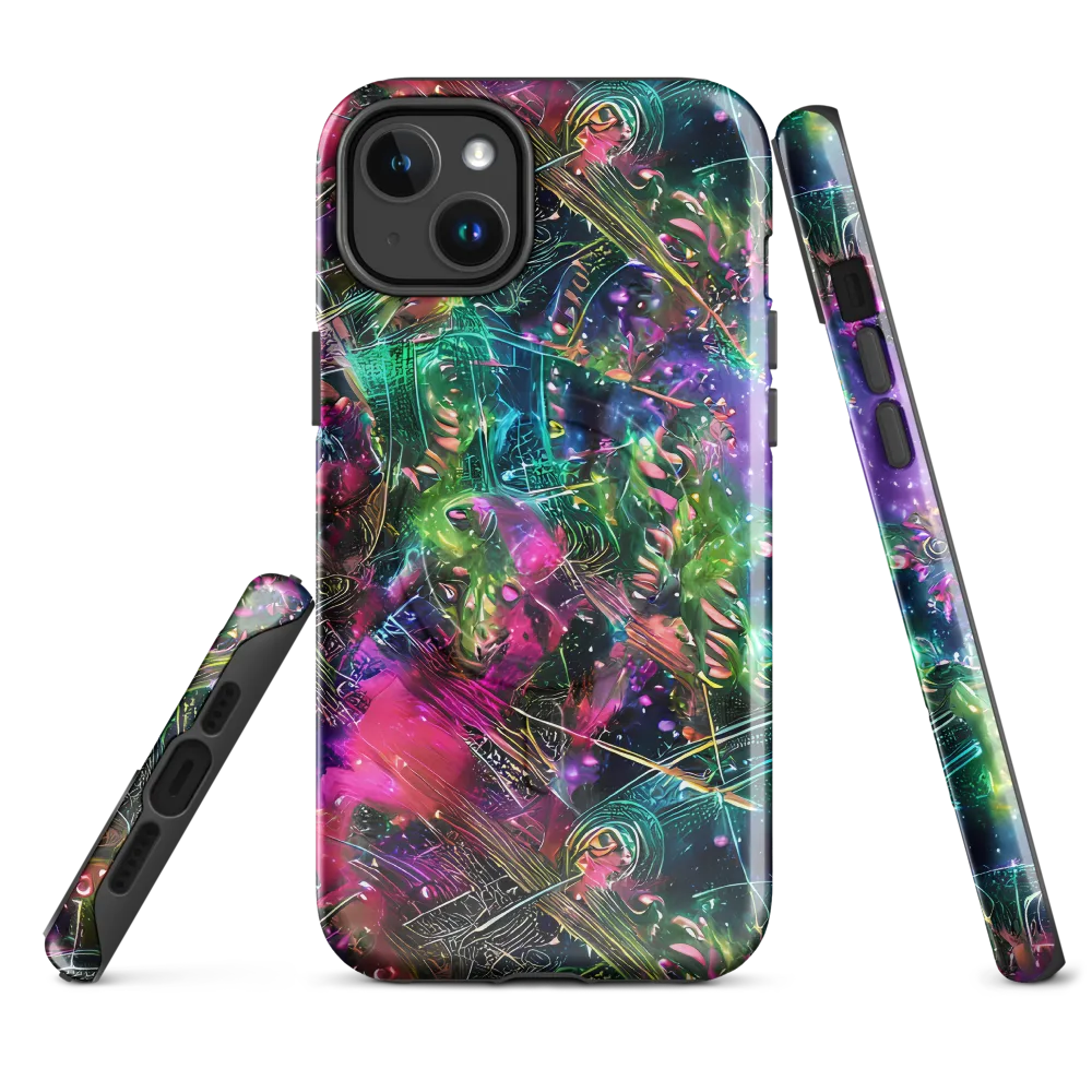 Digital Bloom on MagSafe Tough Case for iPhone® — Front