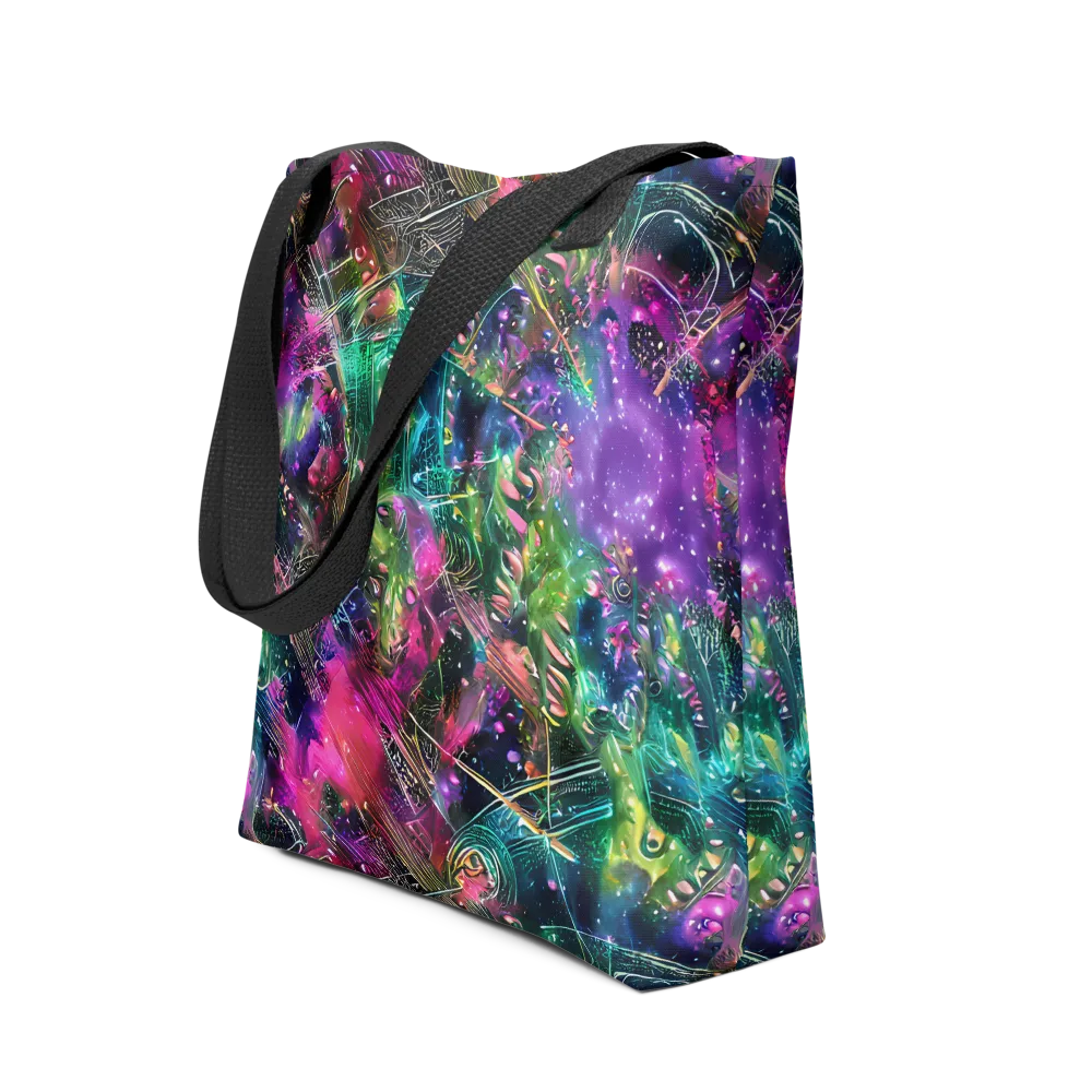 Digital Bloom on Tote Bag — Front
