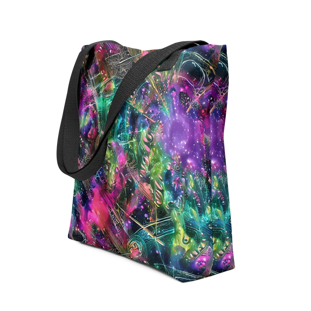Digital Bloom on Tote Bag — Front