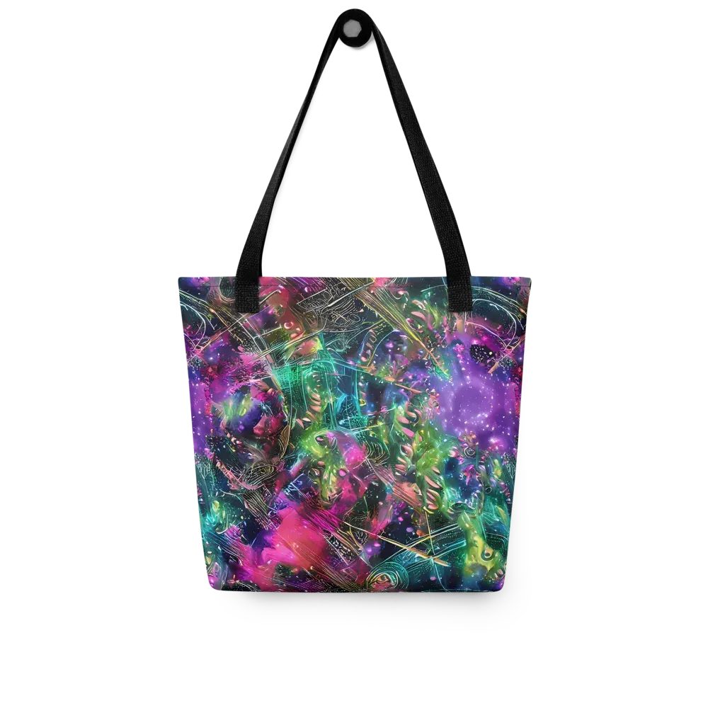 Digital Bloom on Tote Bag — Front