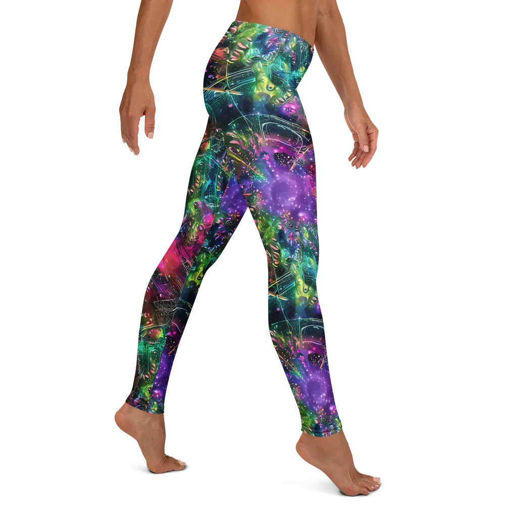 Digital Bloom on Leggings — Right