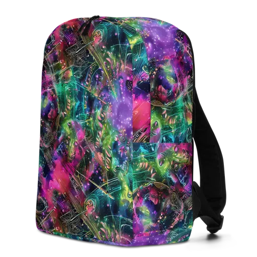 Digital Bloom on a Minimalist Backpack