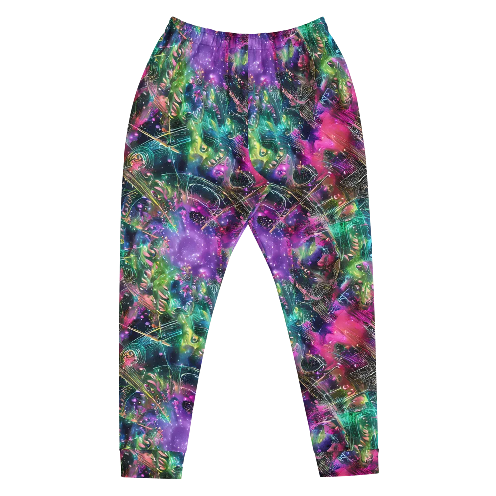 Digital Bloom on Men's Joggers — Front