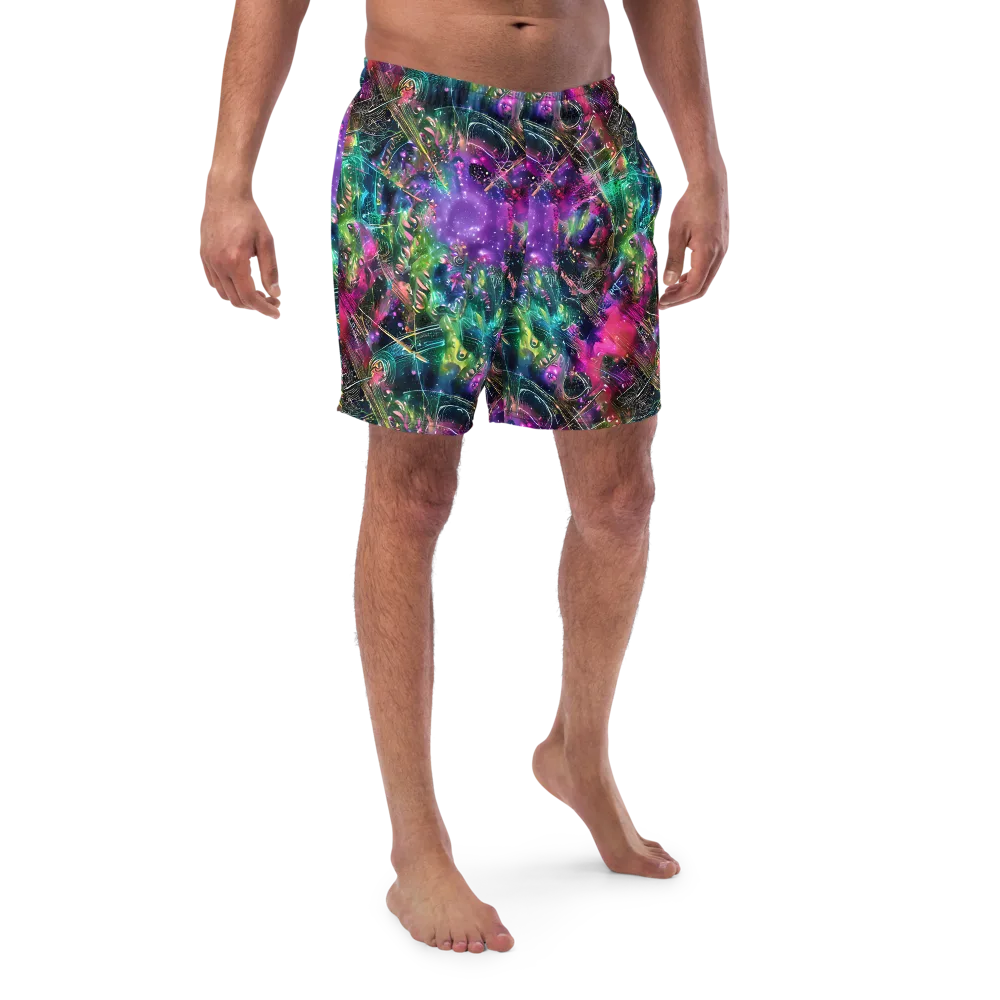 Digital Bloom on Swim Trunks — Front