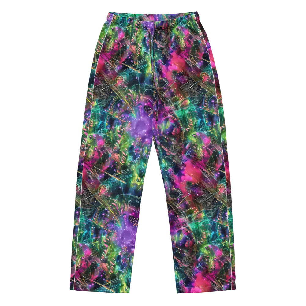 Digital Bloom on Women's Pajama Pants — Front
