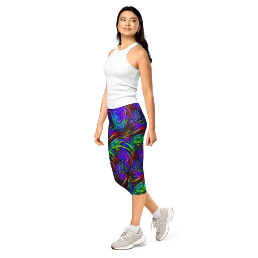Inferno Flow on a Capri Leggings