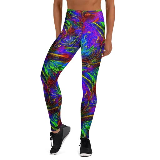 Inferno Flow on a Yoga Leggings