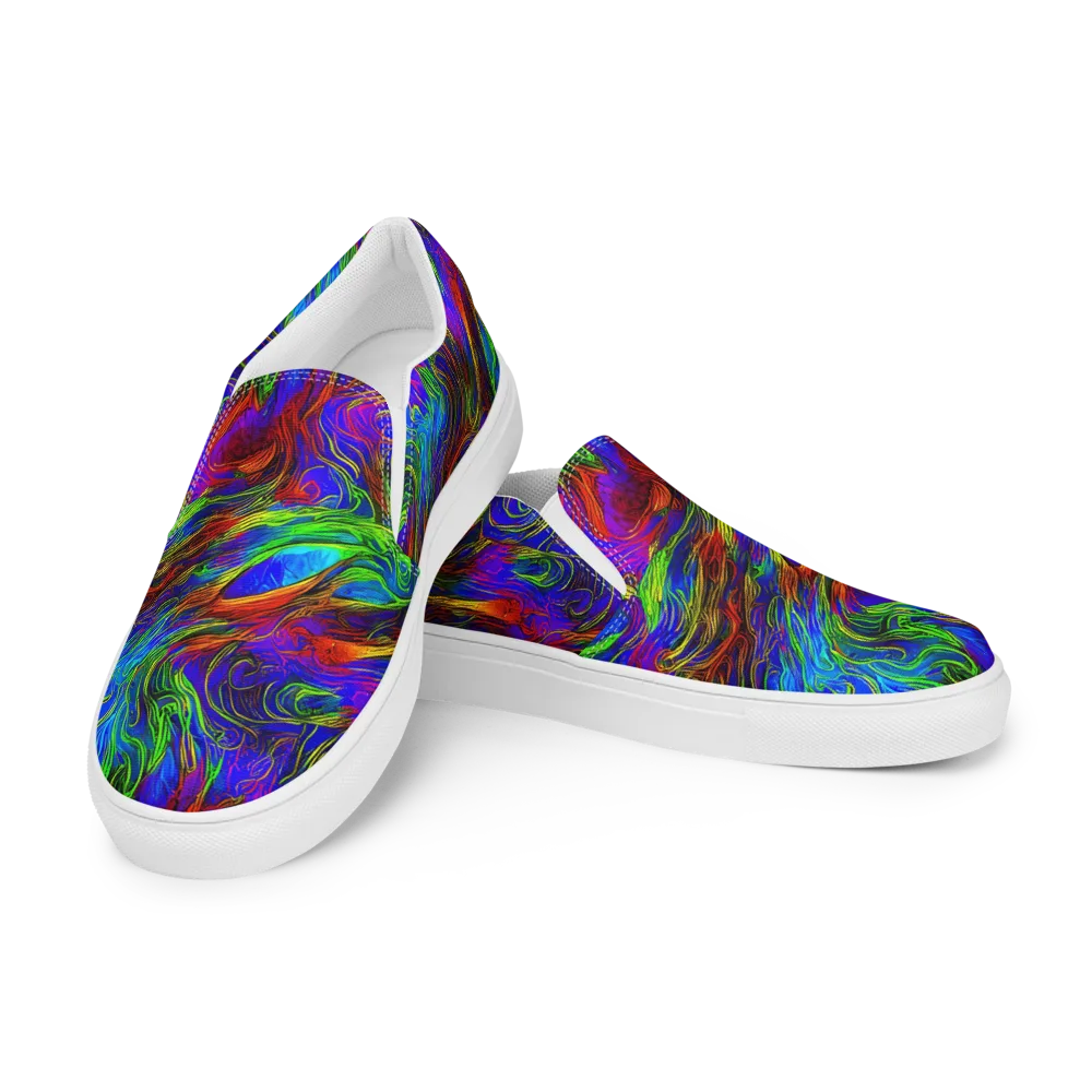 Inferno Flow on Men's Slip-On Canvas Shoes — Left Front