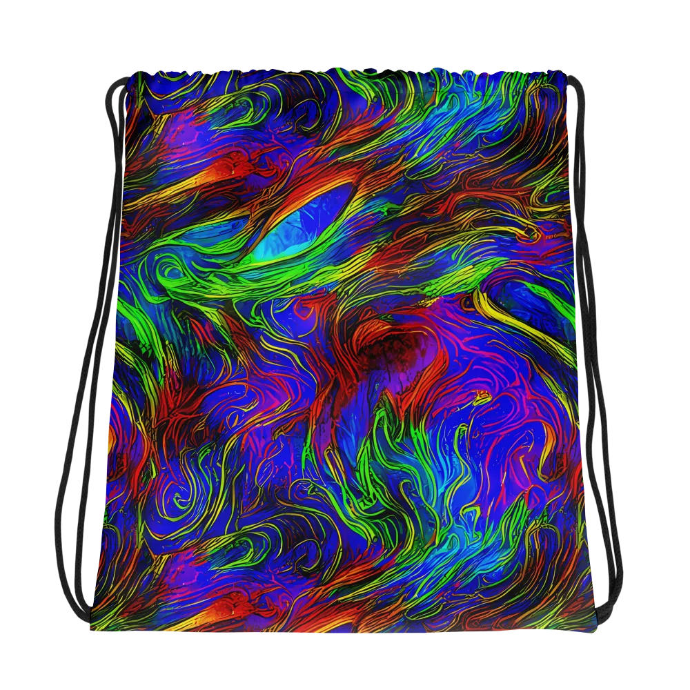 Inferno Flow on Drawstring Bag — Photo