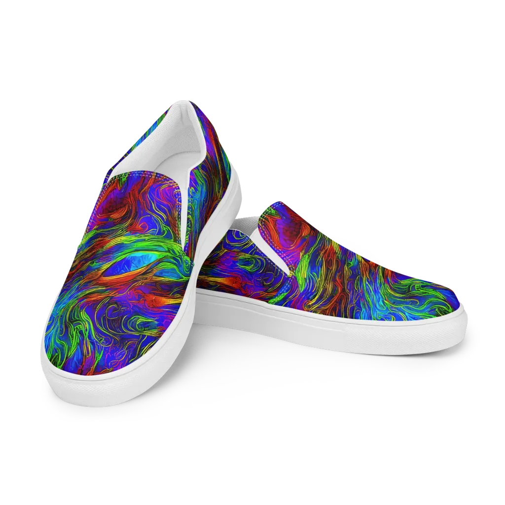Inferno Flow on Women's Slip-On Canvas Shoes — Left Front