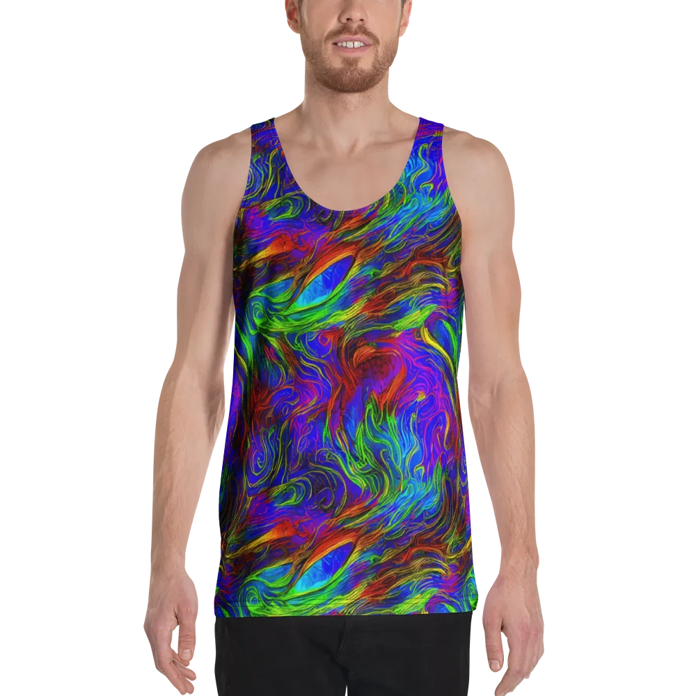 Inferno Flow on Men's Tank Top — Front