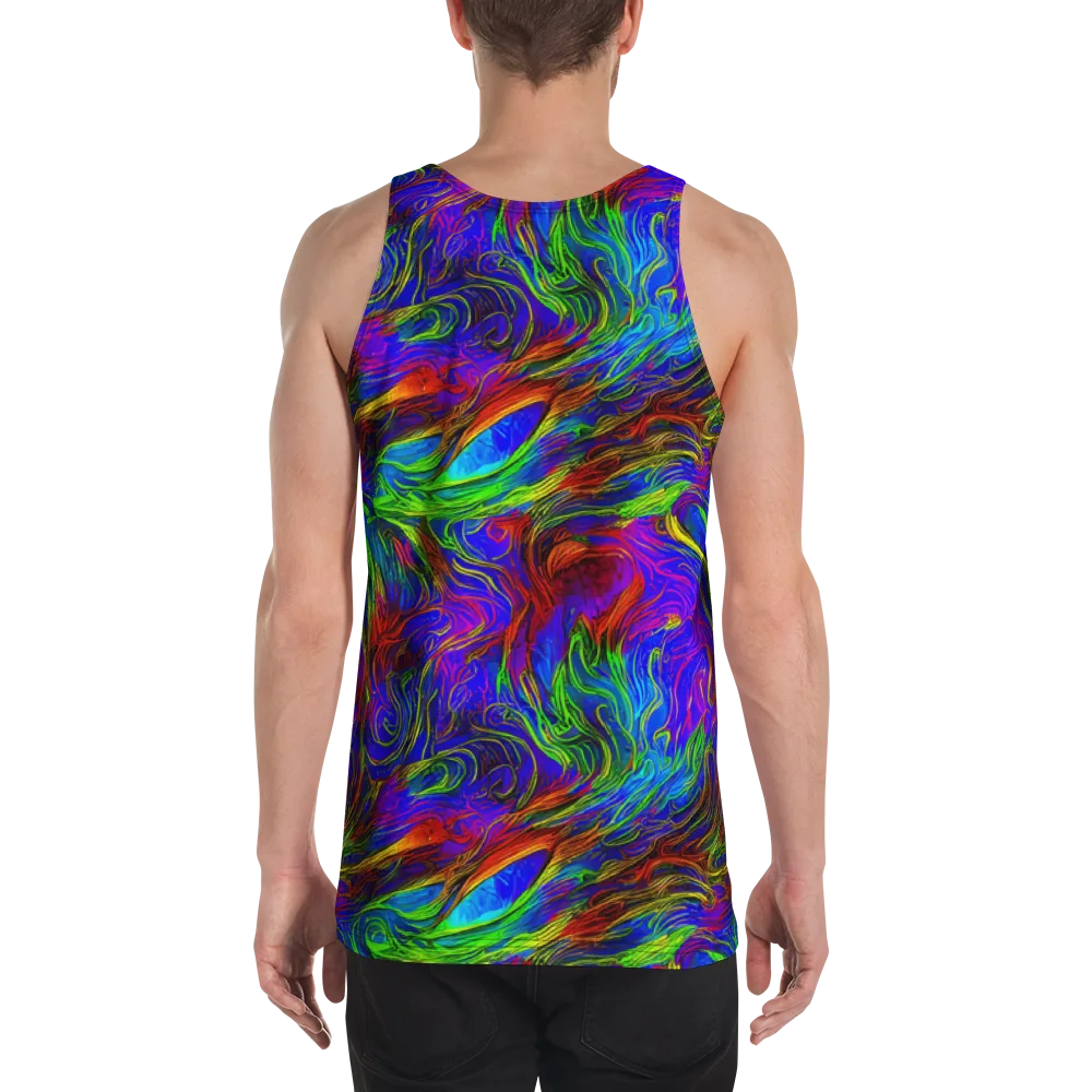 Inferno Flow on Men's Tank Top — Back