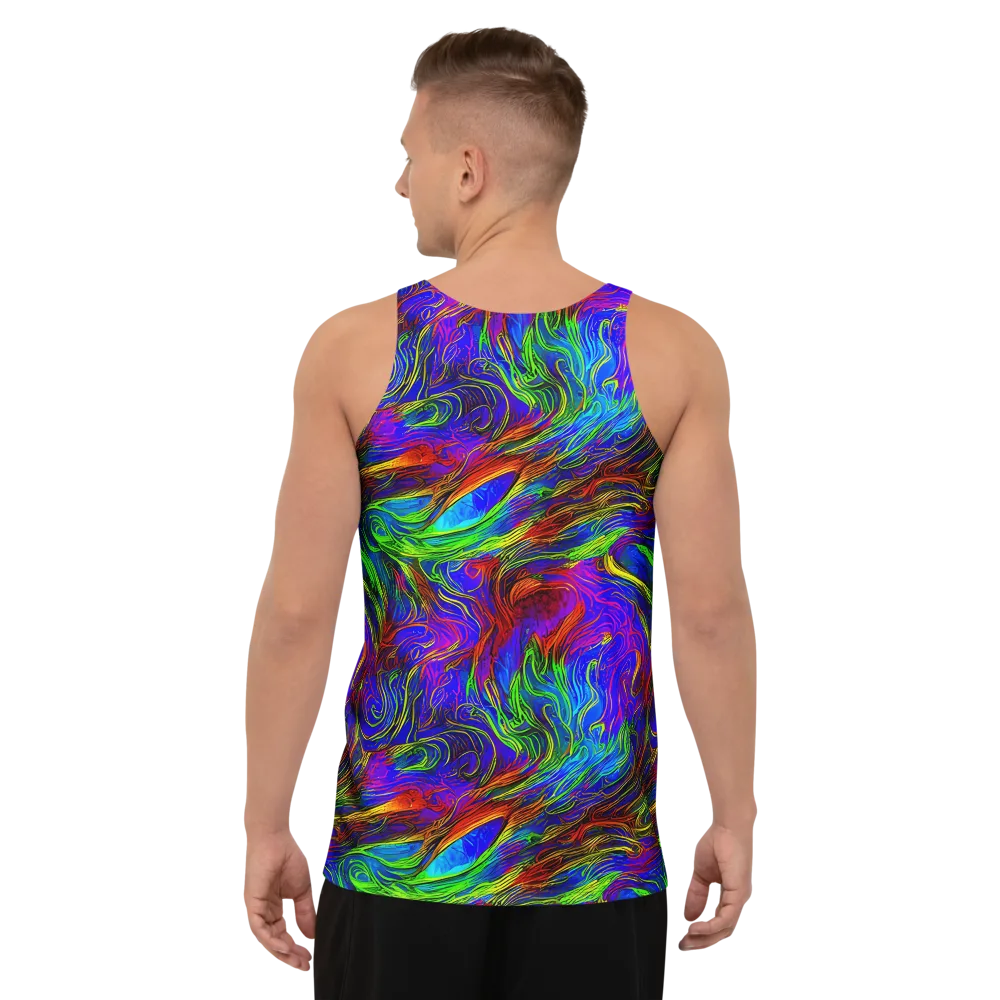 Inferno Flow on Men's Tank Top — Back