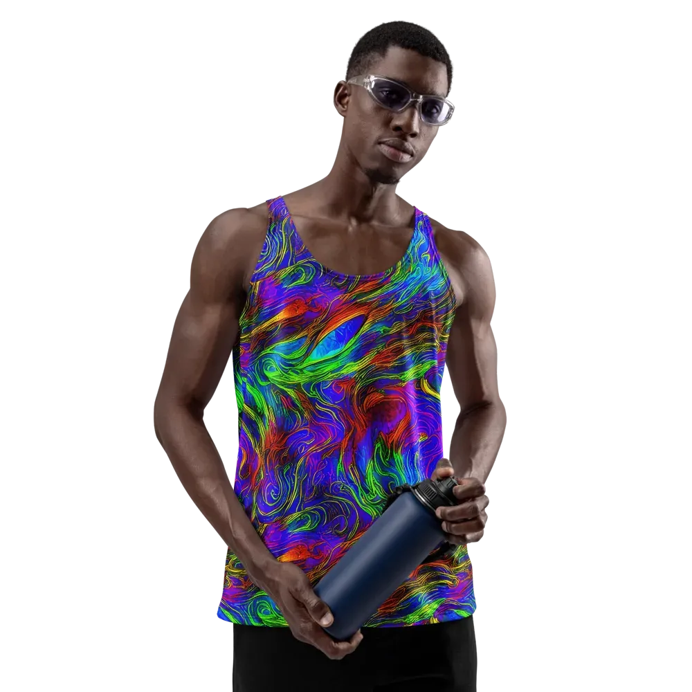 Inferno Flow on Men's Tank Top — Front