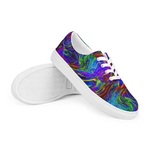 Inferno Flow on a Men's Lace-Up Canvas Shoes