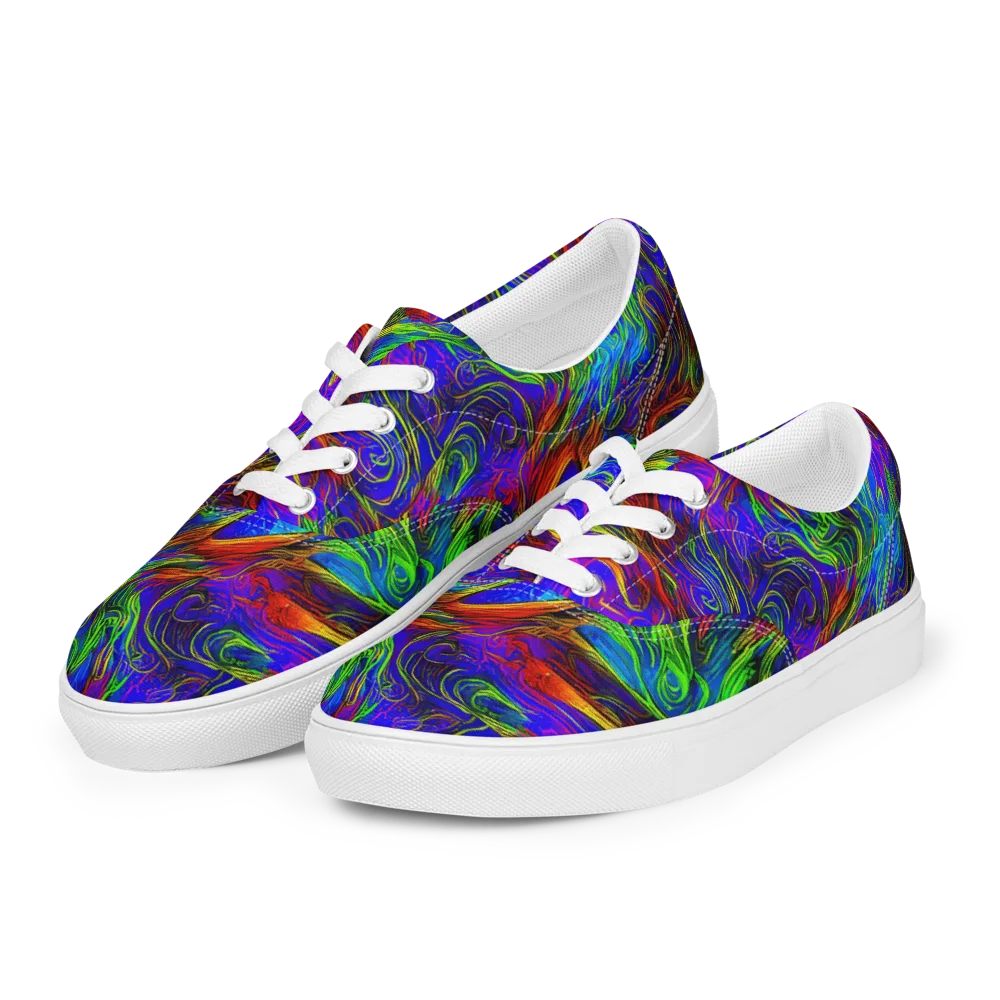 Inferno Flow on Men's Lace-Up Canvas Shoes — Left Front