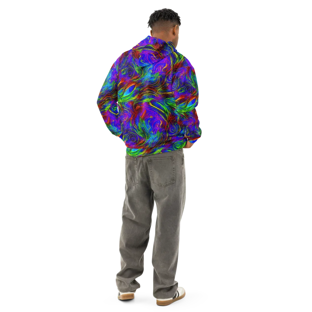 Inferno Flow on Cotton Hoodie — Back