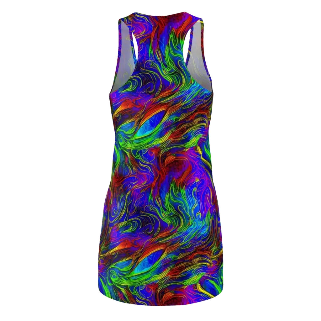 Inferno Flow on Racerback Dress — Back