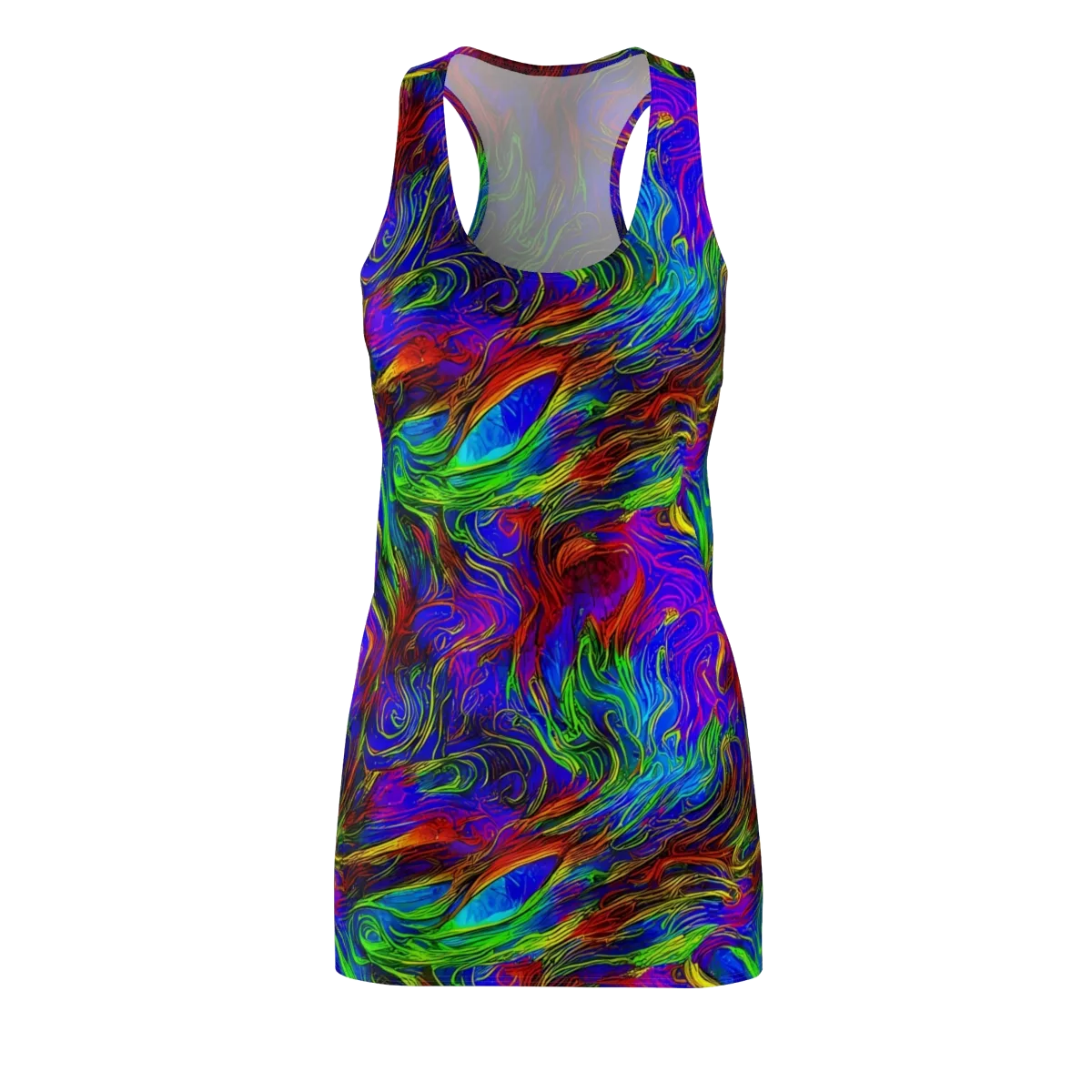 Inferno Flow on Racerback Dress — Front