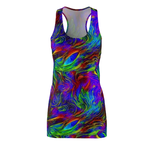 Inferno Flow on a Racerback Dress