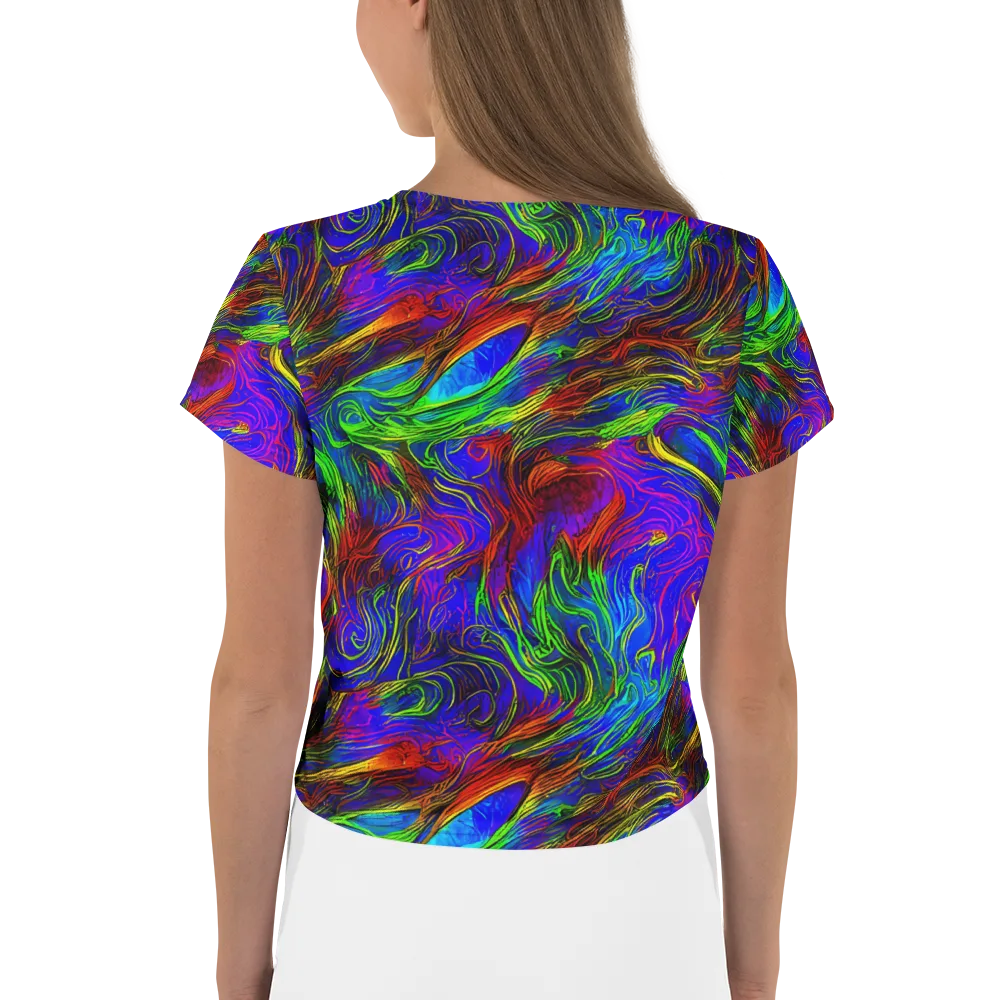 Inferno Flow on Crop Tee — Back