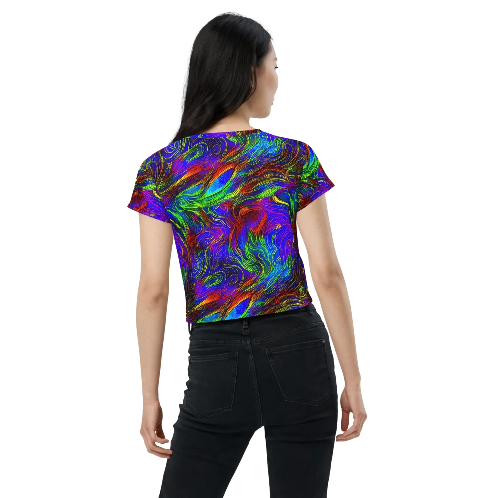Inferno Flow on Crop Tee — Back