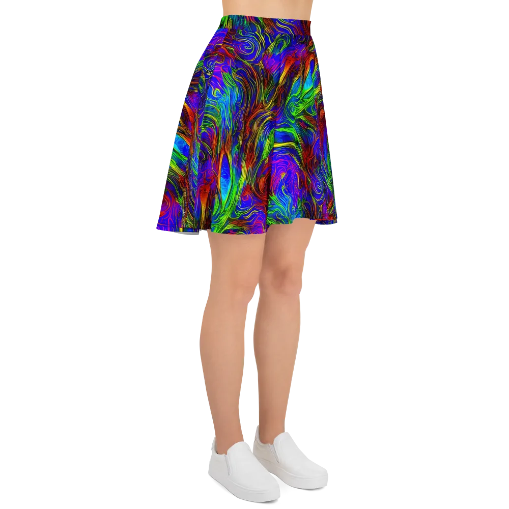 Inferno Flow on Skater Skirt — Right
