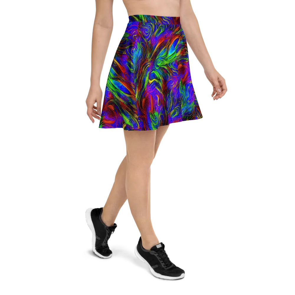 Inferno Flow on Skater Skirt — Right