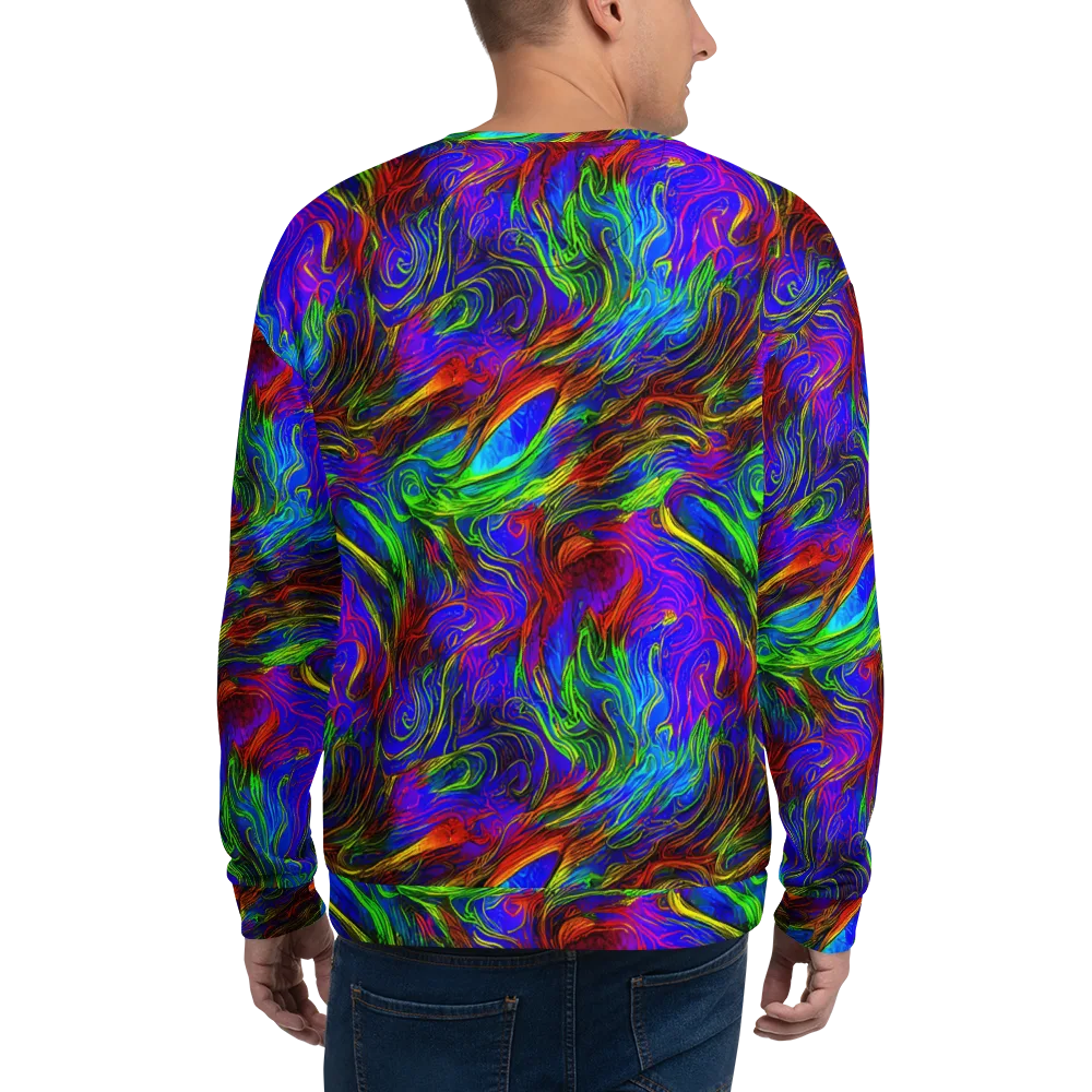 Inferno Flow on Sweatshirt — Back