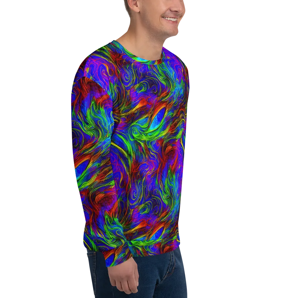 Inferno Flow on Sweatshirt — Right Front