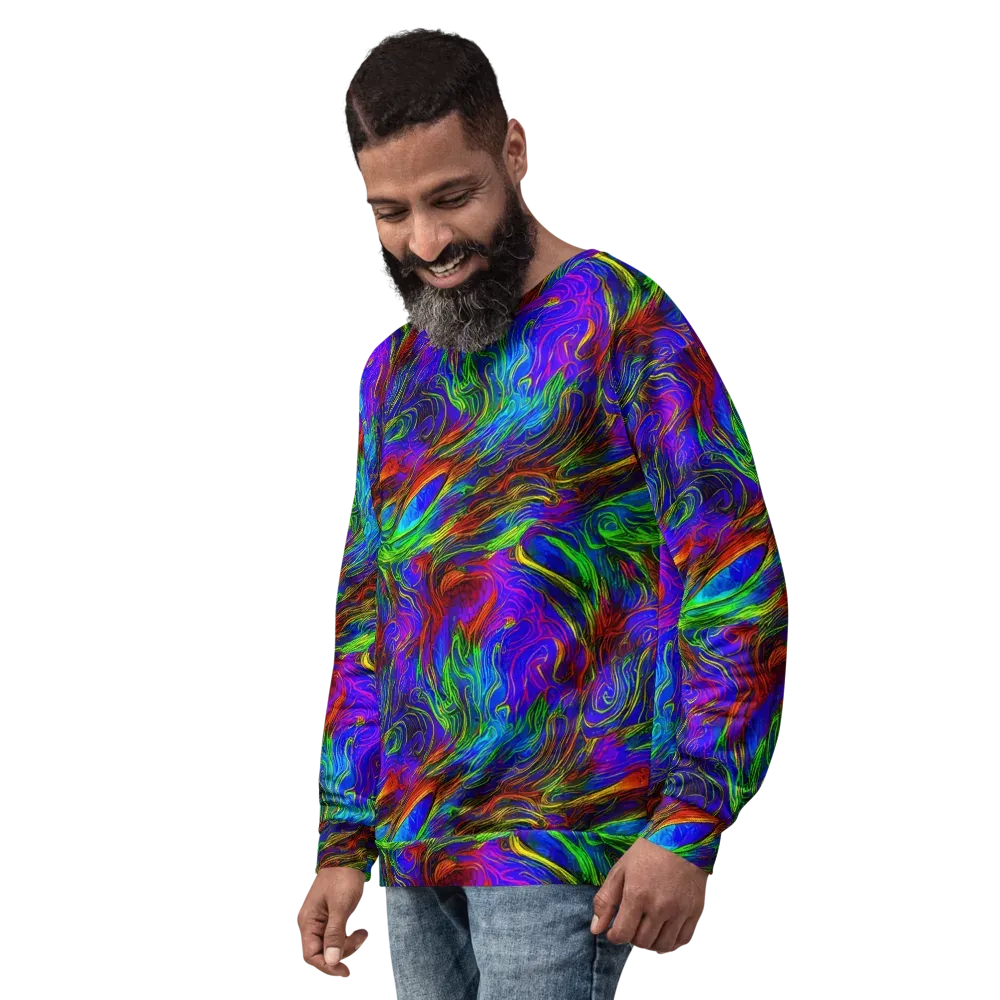 Inferno Flow on Sweatshirt — Left Front