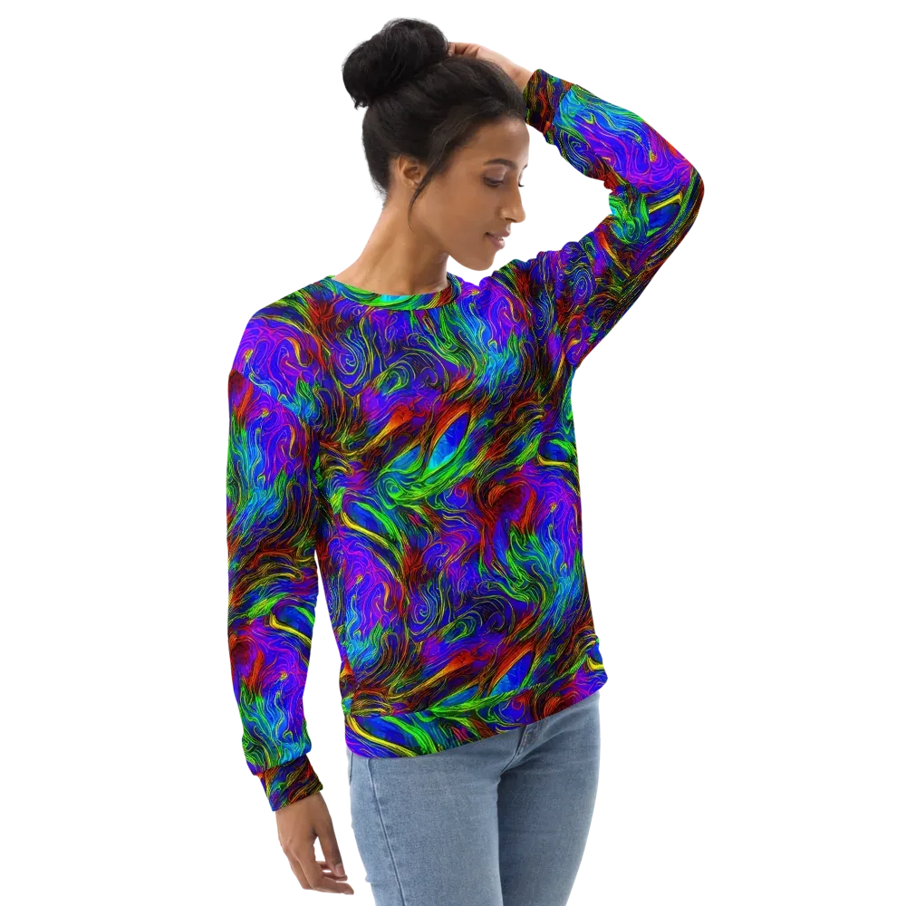 Inferno Flow on Sweatshirt — Right Front