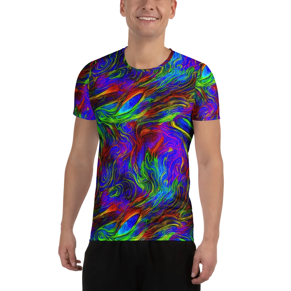 Inferno Flow on Men's Athletic T-Shirt — Front
