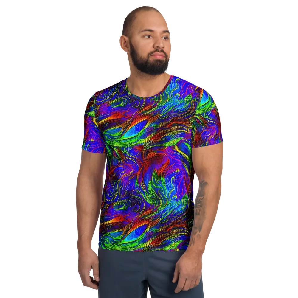 Inferno Flow on Men's Athletic T-Shirt — Front