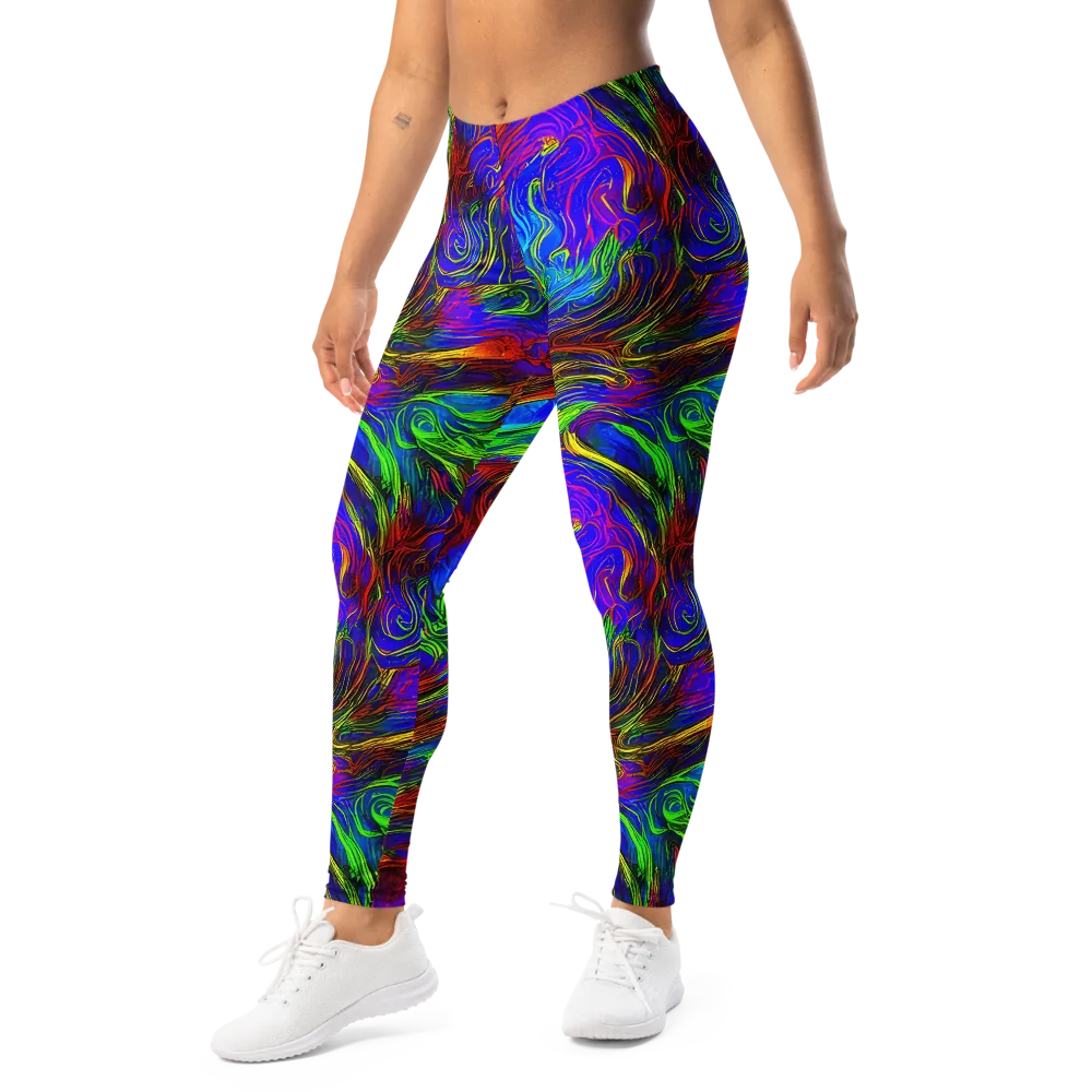 Inferno Flow on Leggings — Left Front