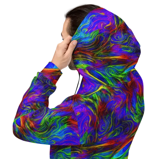 Inferno Flow on a Hoodie