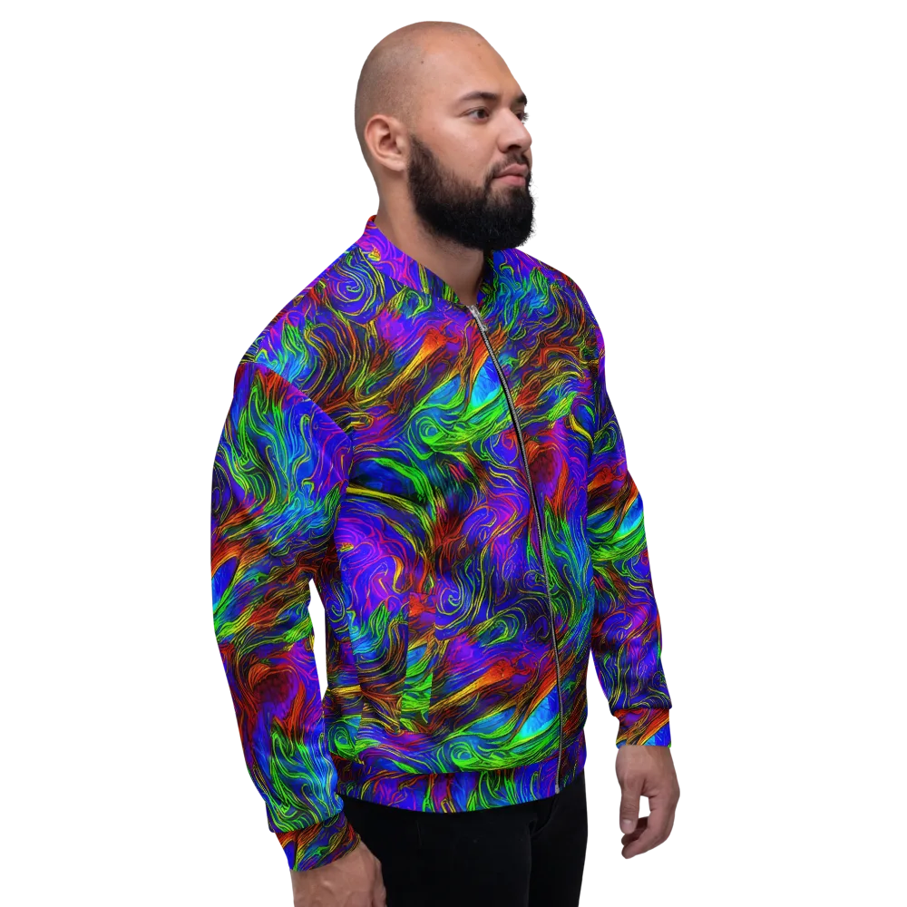 Inferno Flow on Bomber Jacket — Right