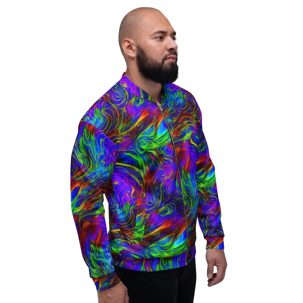 Inferno Flow on Bomber Jacket — Right