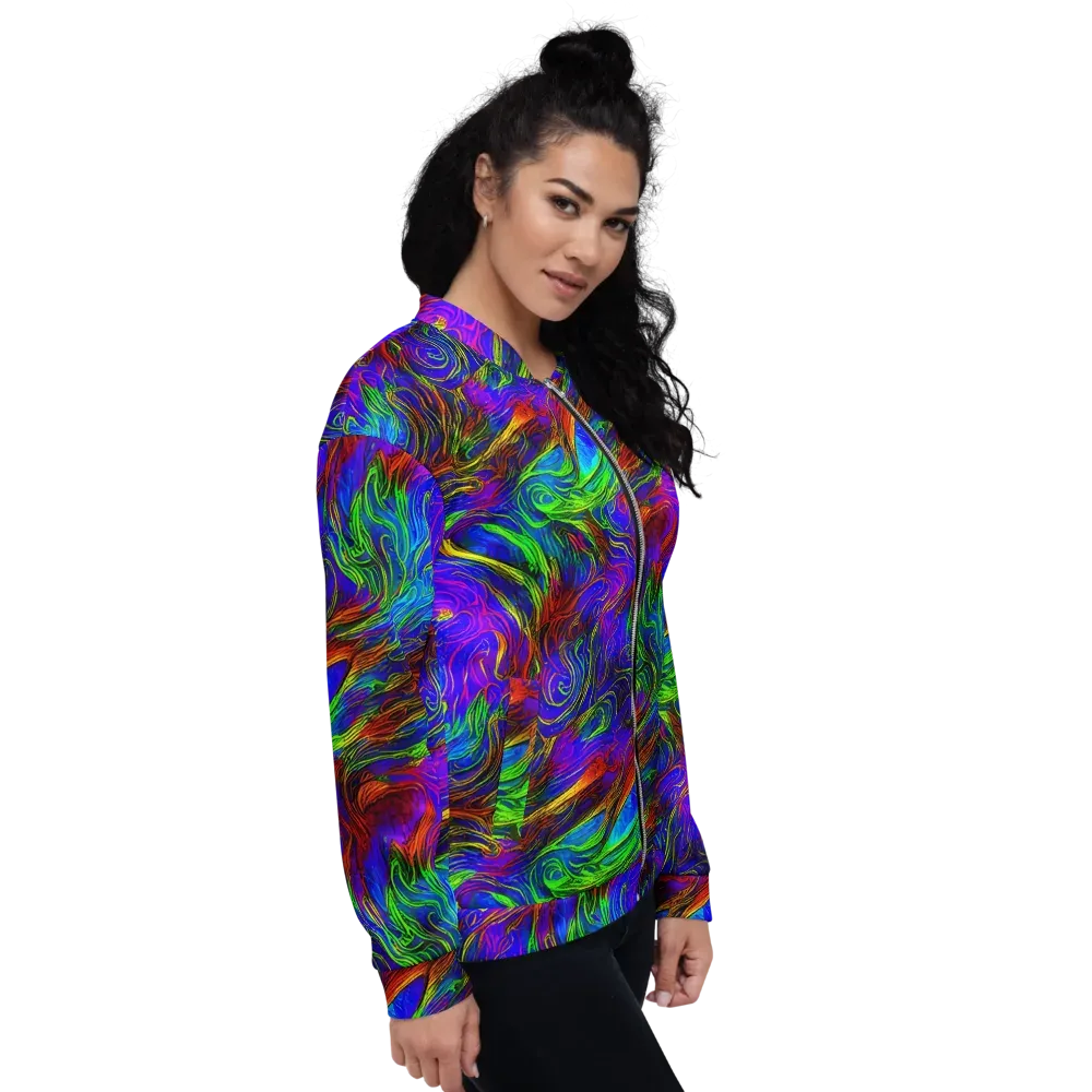 Inferno Flow on Bomber Jacket — Right