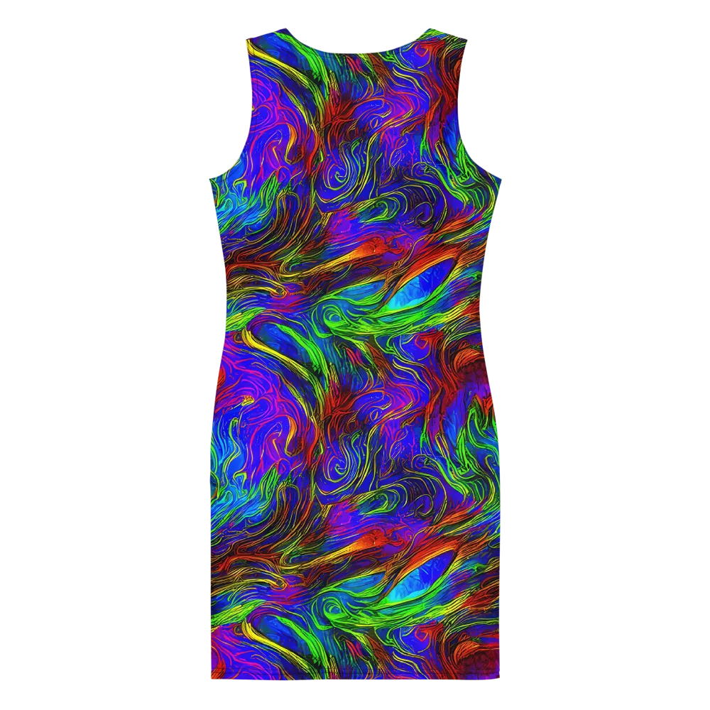 Inferno Flow on Bodycon Dress — Back