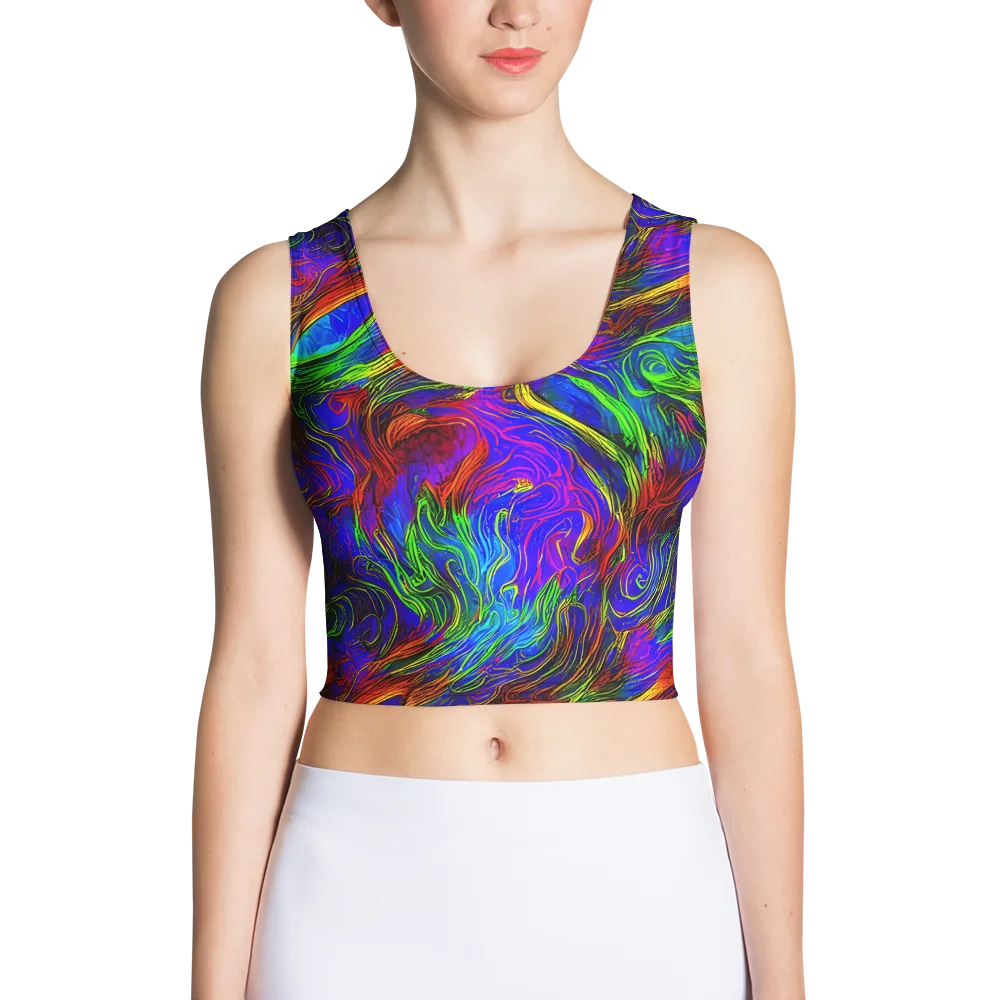 Inferno Flow on Crop Top — Front