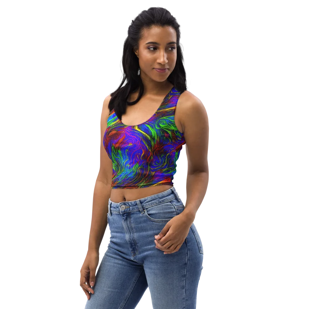 Inferno Flow on Crop Top — Left Front