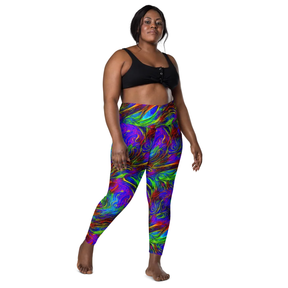 Inferno Flow on Leggings with Pockets — Front