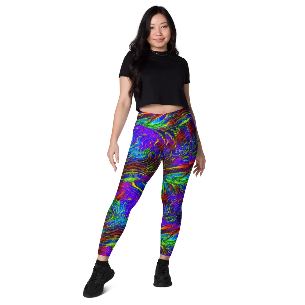 Inferno Flow on Leggings with Pockets — Front