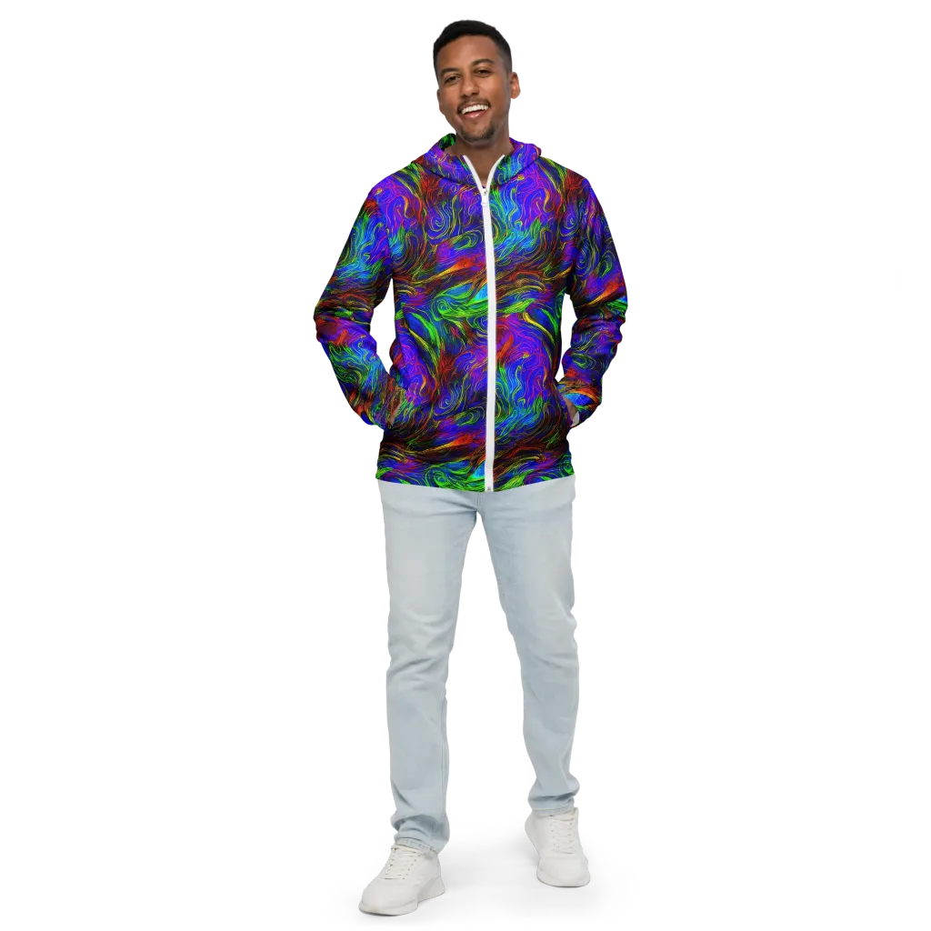 Inferno Flow on Men's Windbreaker — Front