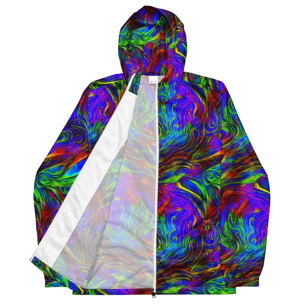 Inferno Flow on Men's Windbreaker — Front